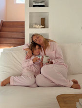 Load image into Gallery viewer, Super Soft Brushed Herringbone PJ Set - Parfait Pink
