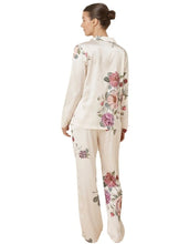 Load image into Gallery viewer, Ruby Floral Satin Pyjama Set in Ivory
