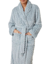 Load image into Gallery viewer, Gabriella Plush Long Robe Blue
