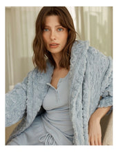 Load image into Gallery viewer, Gabriella Plush Long Robe Blue
