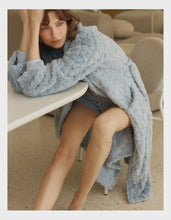 Load image into Gallery viewer, Gabriella Plush Long Robe Blue
