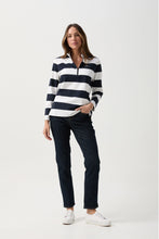 Load image into Gallery viewer, GC Parisian Night Stripe Rugby Navy
