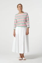 Load image into Gallery viewer, Classic Cotton 3/4 Sleeve Tee / Kelly Green Stripe
