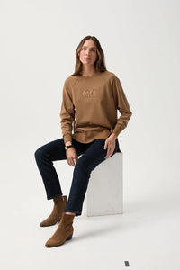 GC Logo Sweater Tobacco