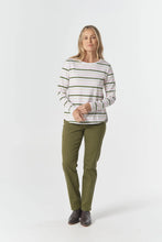 Load image into Gallery viewer, Original Multi Stripe Long Sleeve Tee - Sage
