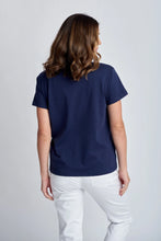 Load image into Gallery viewer, Cotton Crew Neck GC Logo Tee Navy
