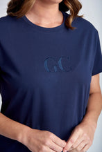 Load image into Gallery viewer, Cotton Crew Neck GC Logo Tee Navy
