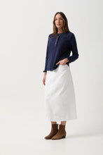 Load image into Gallery viewer, Frill Collar Long Sleeve Tee Parisian Night
