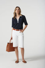 Load image into Gallery viewer, Trail Cotton Half Sleeve Polo - Navy
