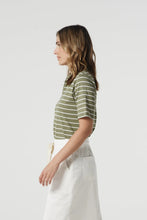 Load image into Gallery viewer, Zip Cotton Polo - Sage/White
