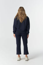Load image into Gallery viewer, Rugged ½ Zip Cotton Sweater - Navy

