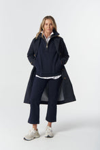 Load image into Gallery viewer, Rugged ½ Zip Cotton Sweater - Navy
