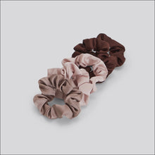 Load image into Gallery viewer, Satin Sleep Scrunchies 5pc- Cameo
