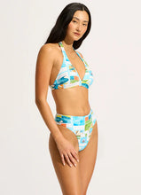Load image into Gallery viewer, Sunset High Rise Bikini Bottom - Turquoise
