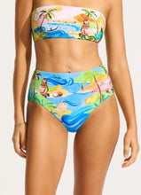 Load image into Gallery viewer, South Pacific High Waisted Bikini Bottom - Turquoise
