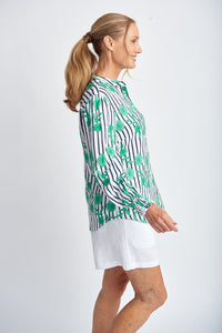 Aquadoor Print Blouson Shirt