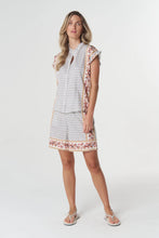 Load image into Gallery viewer, Sunray Cotton Blouse - Sunset Manor Print
