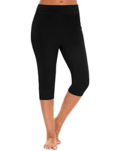 Load image into Gallery viewer, Poolproof Capri Swim Pant Black
