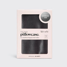Load image into Gallery viewer, Satin Pillowcase -Charcoal
