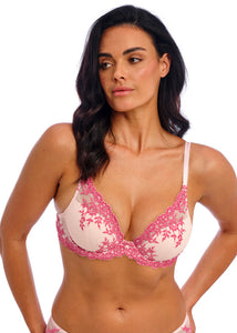 Wacoal Embrace Lace Plunge Bra - Ballet Slipper Chateau Rose