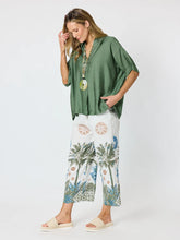 Load image into Gallery viewer, Del Mar Pleat Detail Top - Fern
