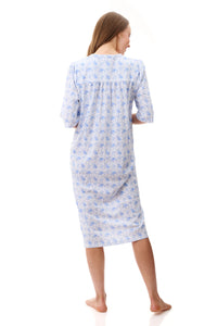 Elbow Sleeve Brunch coat India Blue