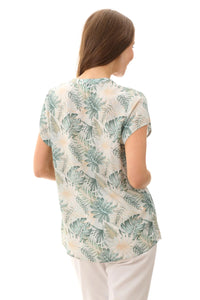 Taree Cap Sleeve Top Green