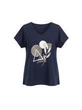 Load image into Gallery viewer, Orbit Print Top - Navy

