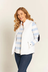 GC Quilted Vest / Winter White