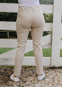 Cotton Elastic Waist Pants
