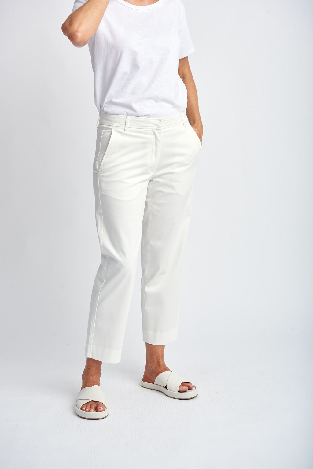 Cropped Pant / White