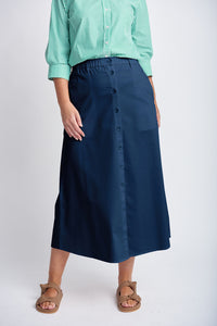 Cotton Button through Skirt