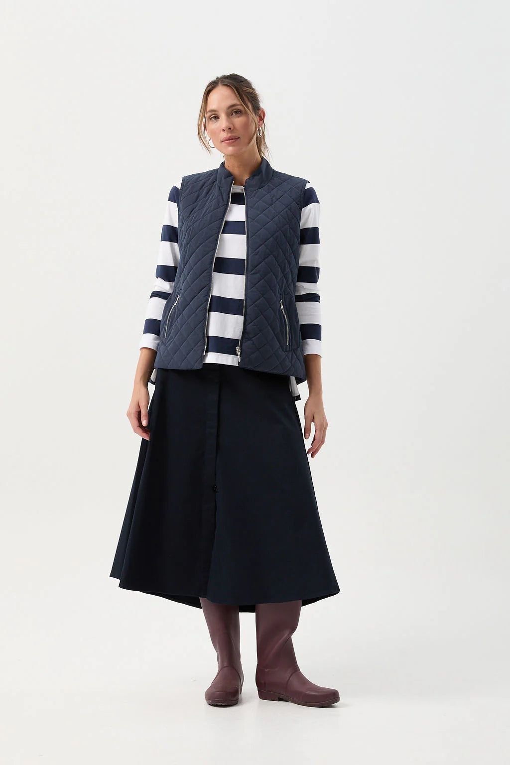 GC Long Line Vest Navy
