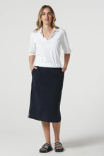 Load image into Gallery viewer, Sunday Cotton Knit Skirt - Dark Navy
