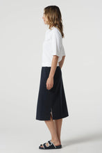 Load image into Gallery viewer, Sunday Cotton Knit Skirt - Dark Navy
