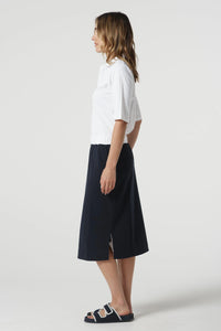 Sunday Cotton Knit Skirt - Dark Navy