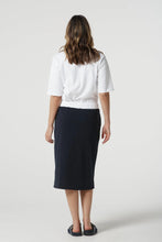 Load image into Gallery viewer, Sunday Cotton Knit Skirt - Dark Navy
