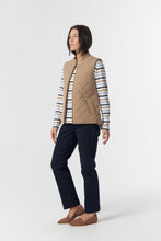Load image into Gallery viewer, The Heritage Quilted Vest - Iced Coffee
