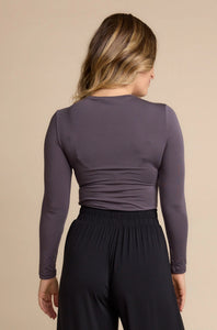 Tani High Neck long Sleeve / Grape