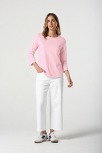 Load image into Gallery viewer, Classic Cotton 3/4 Sleeve Tee - Fairytail Pink
