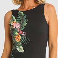 Load image into Gallery viewer, Janztzen Sunset High Neck Mastectomy Black
