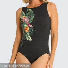 Load image into Gallery viewer, Janztzen Sunset High Neck Mastectomy Black
