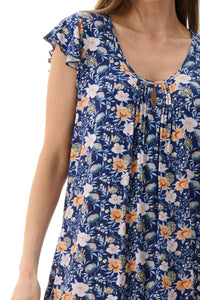 Sandra Flutter Sleeve Short Nightie