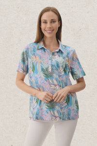 Willow Print Polo