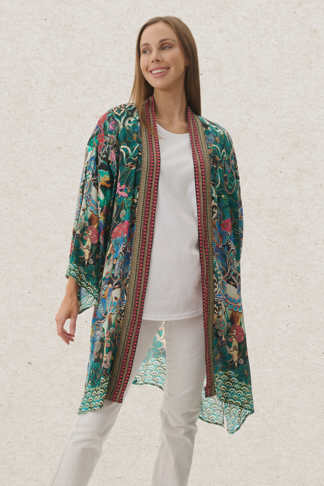 Quince mid open kaftan
