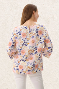 Plum 3/4 sleeve top
