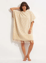 Load image into Gallery viewer, SF Monogram Towel Poncho - Natural
