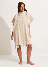 Load image into Gallery viewer, SF Monogram Towel Poncho - Natural
