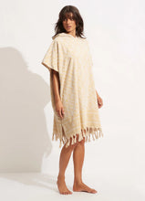 Load image into Gallery viewer, SF Monogram Towel Poncho - Natural
