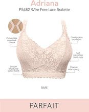 Load image into Gallery viewer, PARFAIT Adriana P5482 Women's Curvy and Full Bust Supportive Wire-free Lace Bra - Bare
